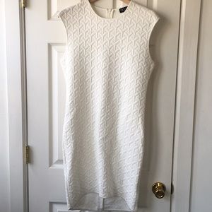 Topshop White Dress quilted design